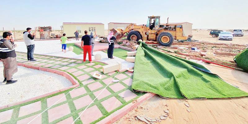 لا #مخيمات_ربيعية هذا العام. إزالة 168 مخيماً مخالفاً شمال البلاد وجنوبها